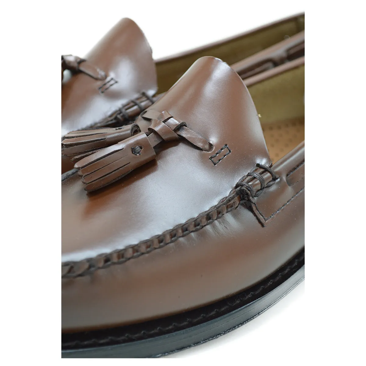 Weejuns Larkin Tassel Loafers Brown Leather