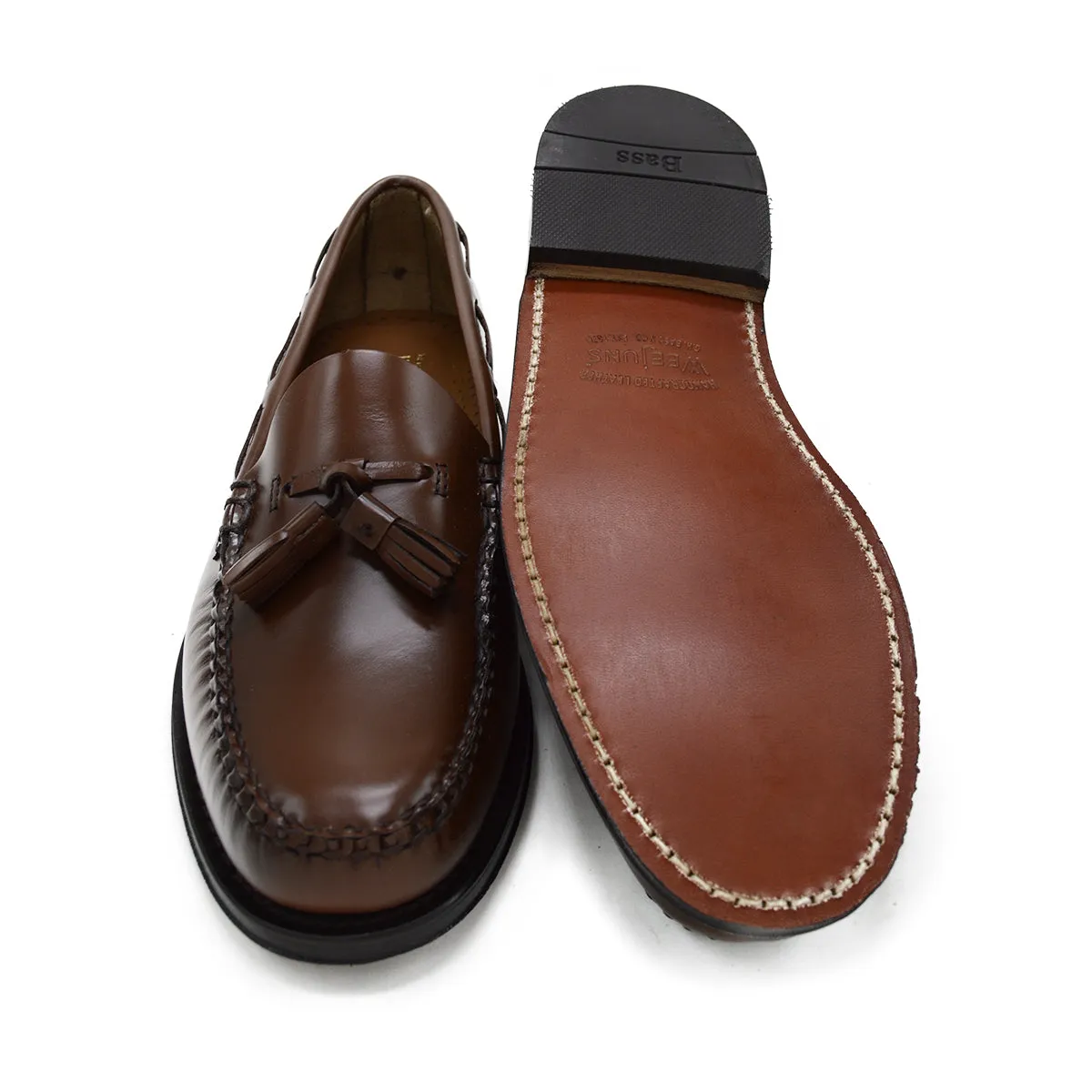 Weejuns Larkin Tassel Loafers Brown Leather