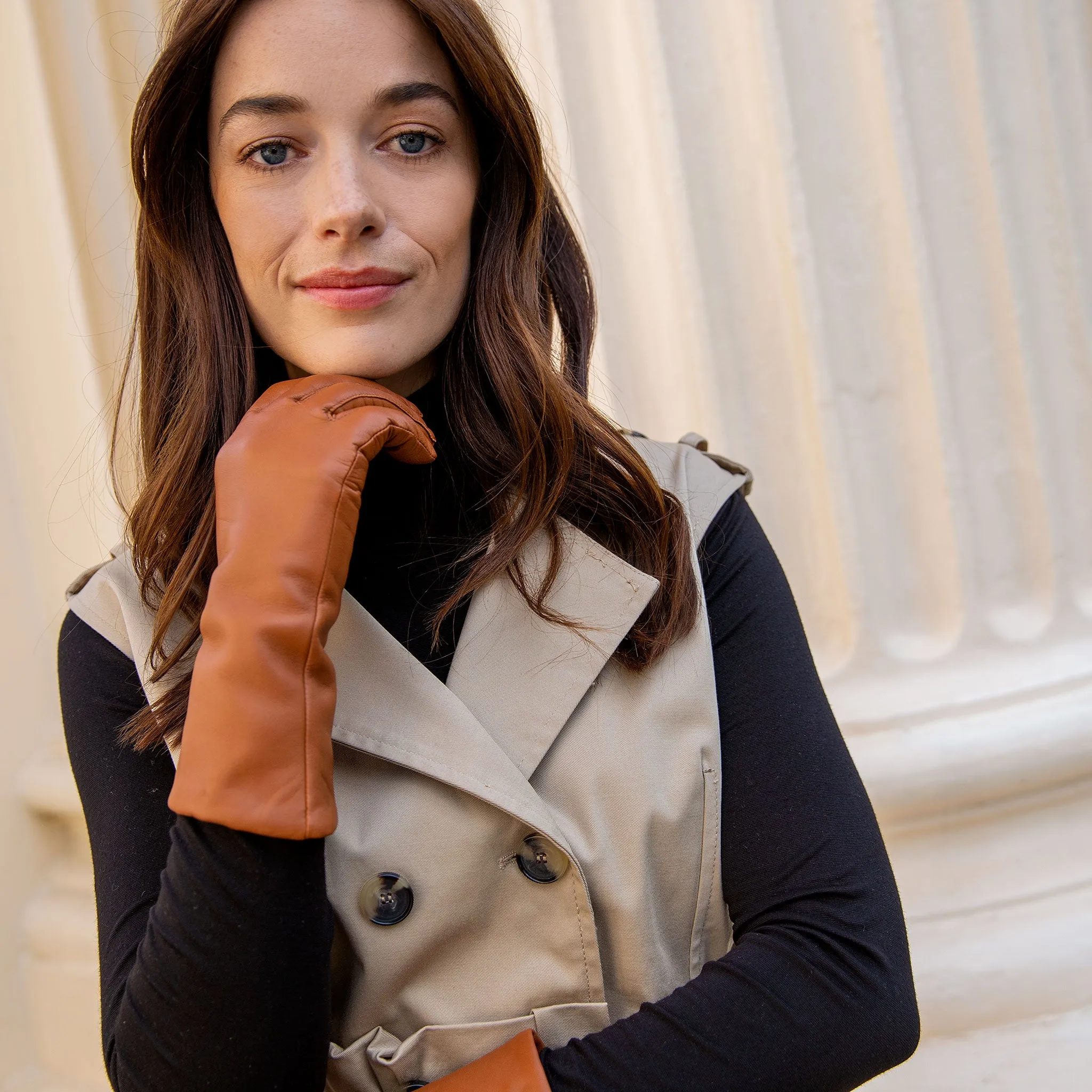 Women's Heritage Cashmere-Lined Leather Gloves