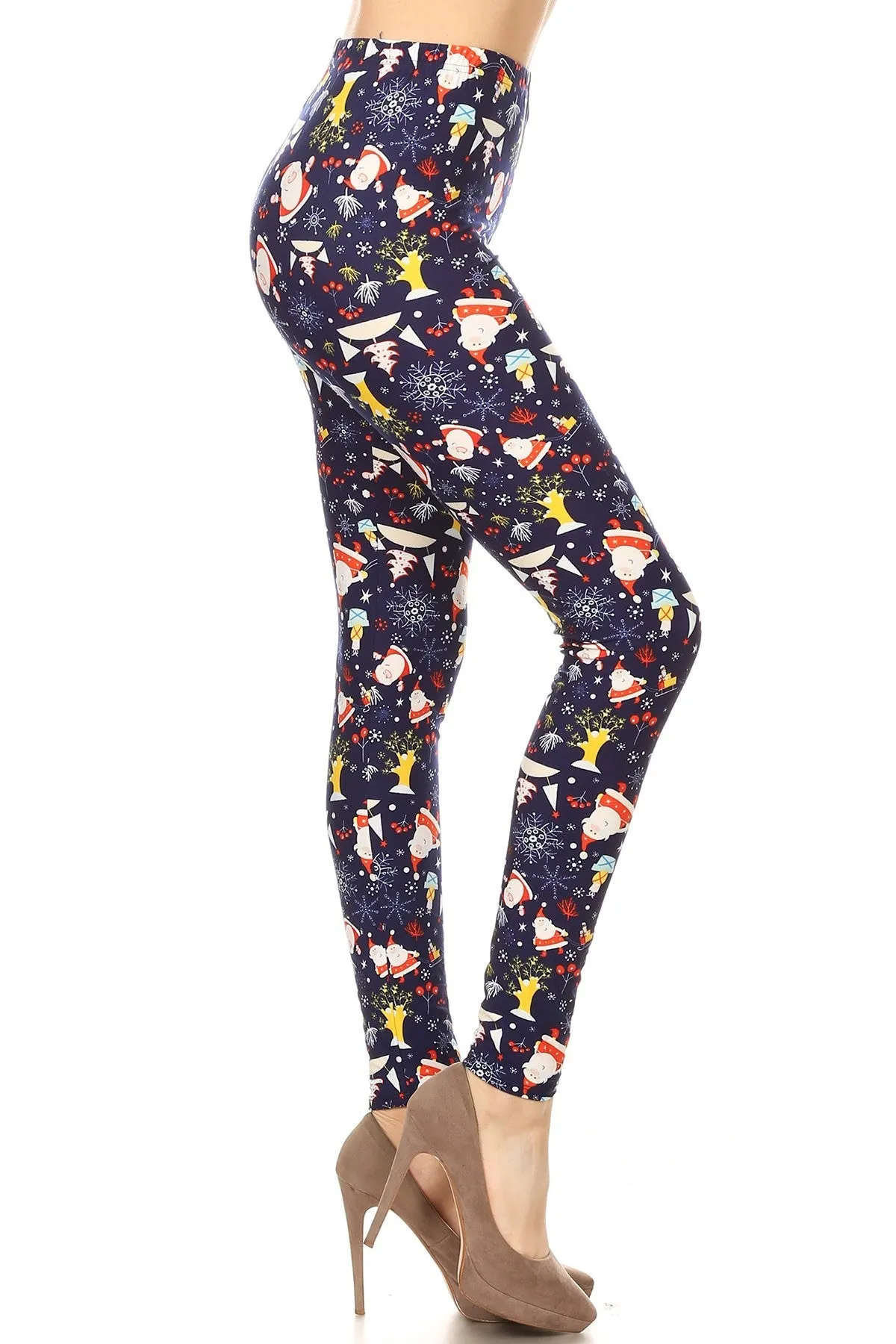 Women's Regular Colorful Christmas Theme Pattern Printed Leggings